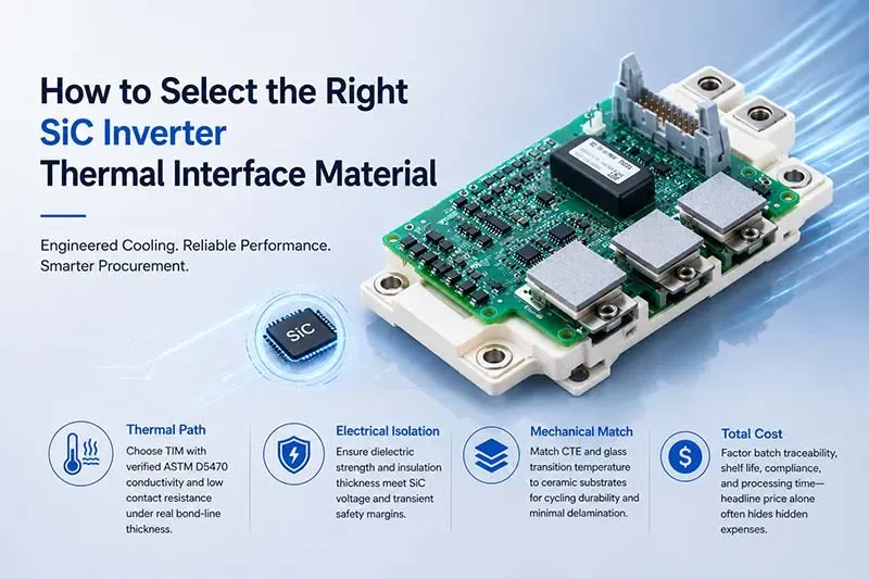 SiC Inverter Thermal Interface Material